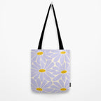 Big Daisy - Groovy Flower - Lilac and Yellow Tote Bag Gallery Image 2