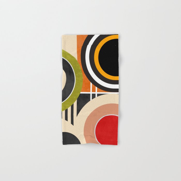 Bauhaus Mid Century Geometric Art  41 Bath Towel Gallery Image 1