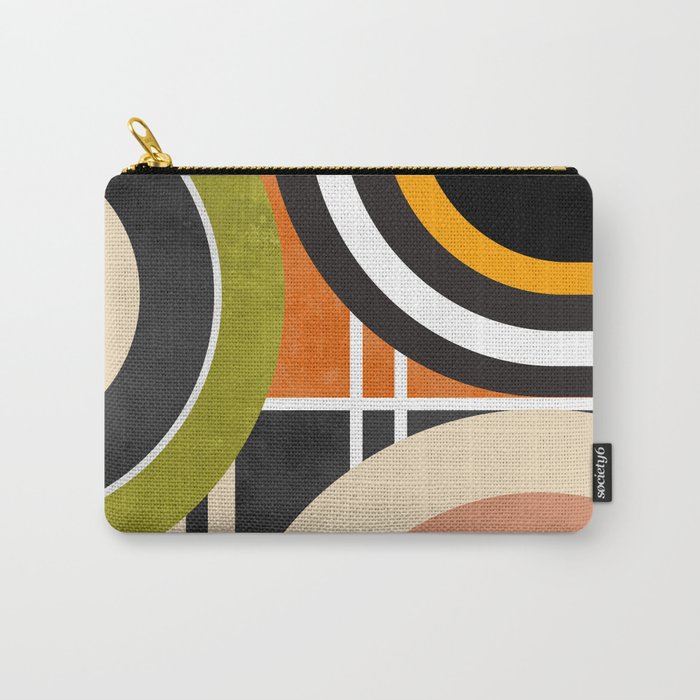 Bauhaus Mid Century Geometric Art  41 Carry All Pouch Gallery Image 1