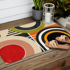 Bauhaus Mid Century Geometric Art  41 Outdoor Rug Gallery Image 2