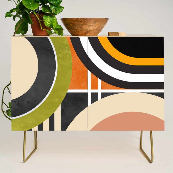 Bauhaus Mid Century Geometric Art  41 Credenza Gallery Image 1