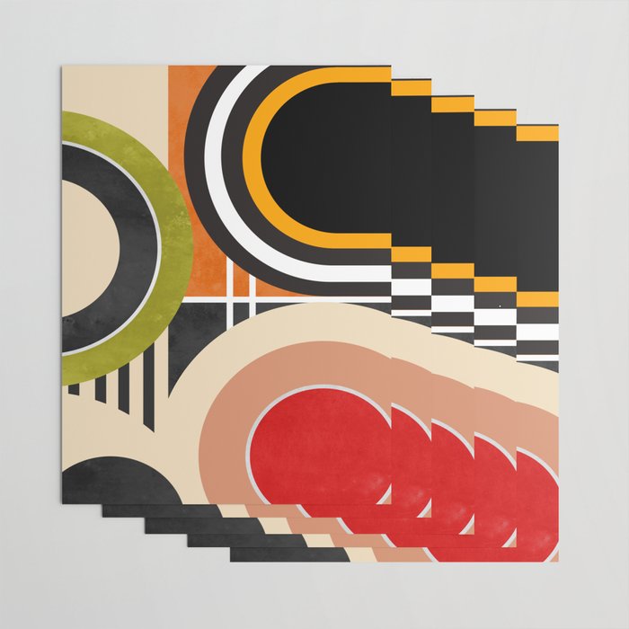 Bauhaus Mid Century Geometric Art  41 Wrapping Paper Gallery Image 3