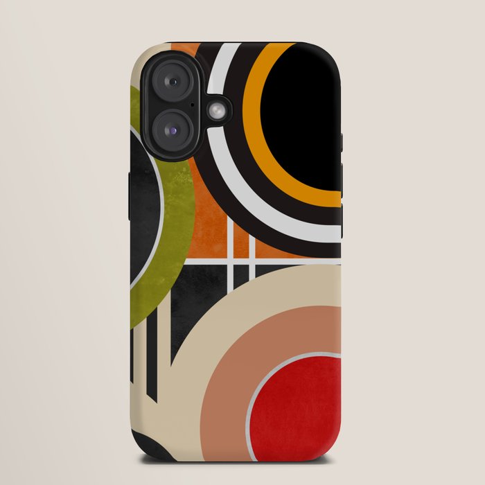 Bauhaus Mid Century Geometric Art  41 iPhone Case Gallery Image 9