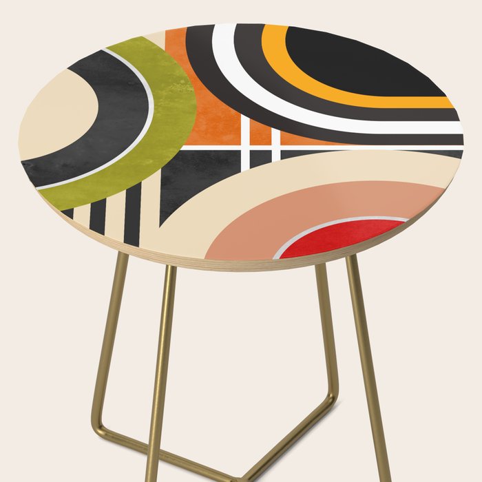 Bauhaus Mid Century Geometric Art  41 Side Table Gallery Image 2