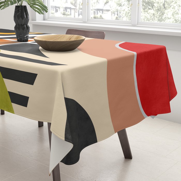 Bauhaus Mid Century Geometric Art  41 Tablecloth Gallery Image 3