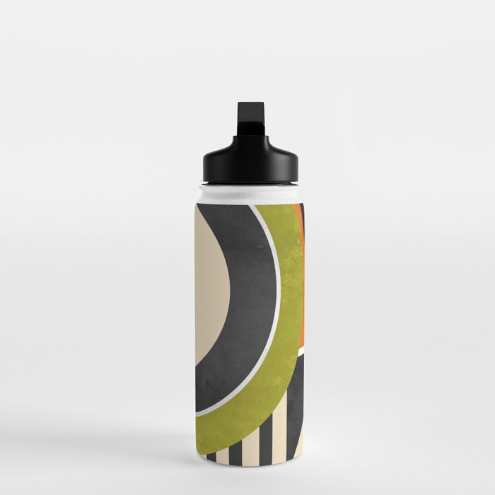 Bauhaus Mid Century Geometric Art  41 Water Bottle Gallery Image 3