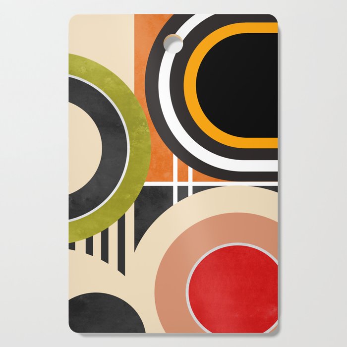 Bauhaus Mid Century Geometric Art  41 Cutting Board Gallery Image 1