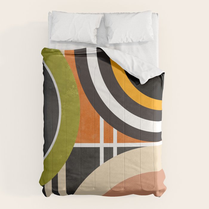 Bauhaus Mid Century Geometric Art  41 Comforter Gallery Image 6
