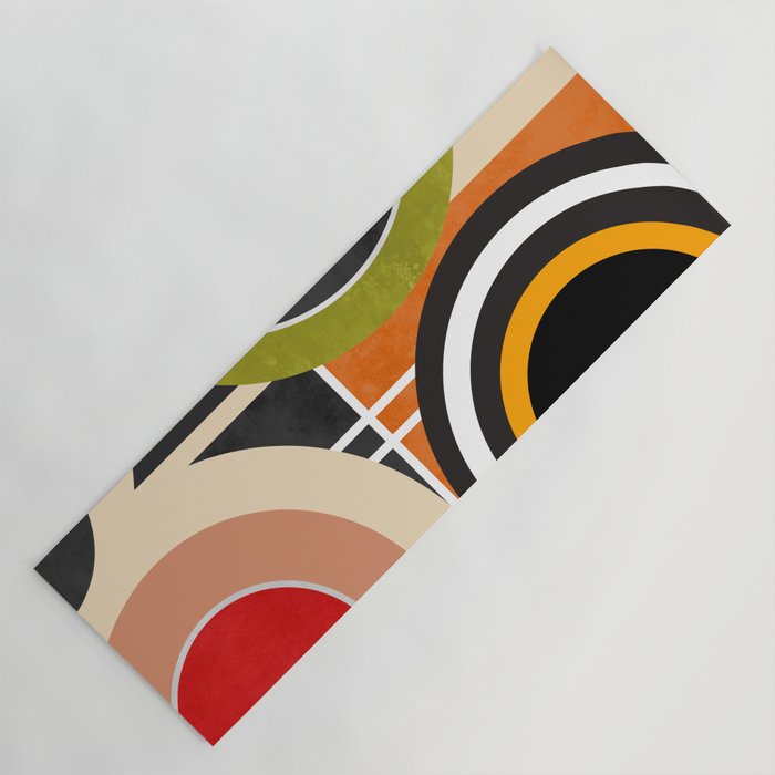 Bauhaus Mid Century Geometric Art  41 Yoga Mat Gallery Image 1