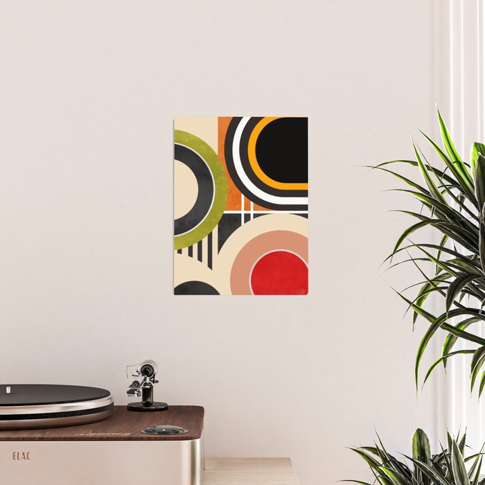Bauhaus Mid Century Geometric Art  41 Poster Gallery Image 2