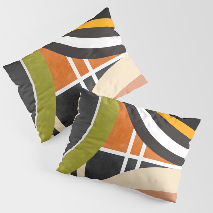 Bauhaus Mid Century Geometric Art  41 Pillow Sham Gallery Image 3