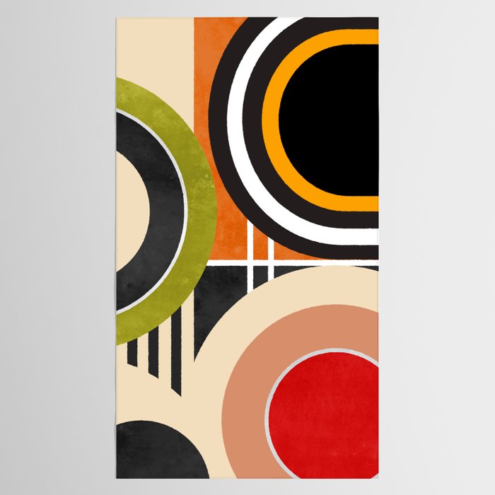 Bauhaus Mid Century Geometric Art  41 Tablecloth Gallery Image 2