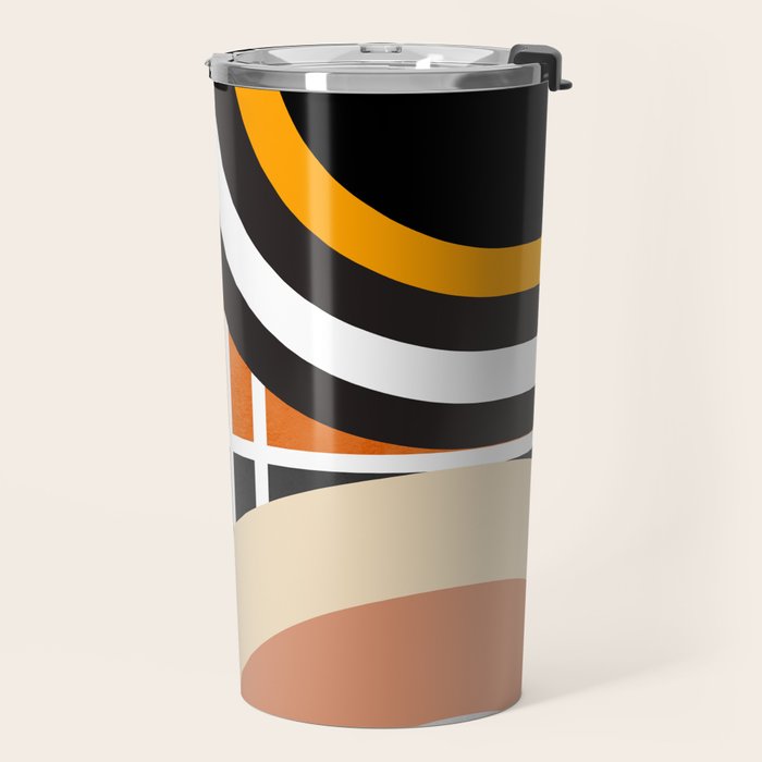 Bauhaus Mid Century Geometric Art  41 Travel Mug Gallery Image 2