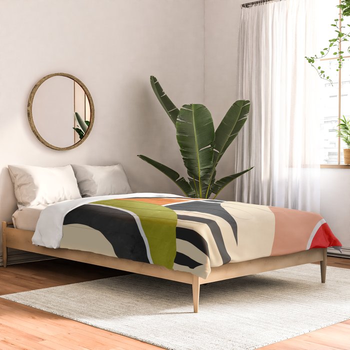 Bauhaus Mid Century Geometric Art  41 Comforter Gallery Image 2