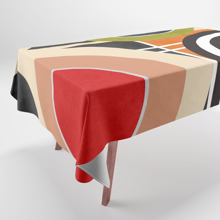 Bauhaus Mid Century Geometric Art  41 Tablecloth Gallery Image 1