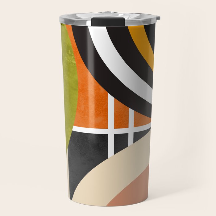 Bauhaus Mid Century Geometric Art  41 Travel Mug Gallery Image 1
