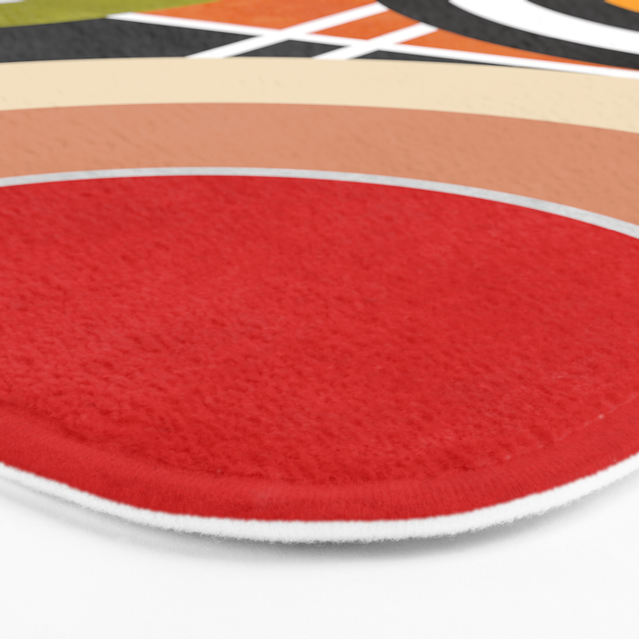 Bauhaus Mid Century Geometric Art  41 Bath Mat Gallery Image 3