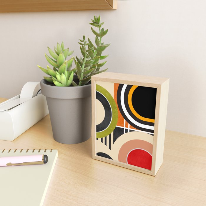 Bauhaus Mid Century Geometric Art  41 Mini Art Print Gallery Image 2