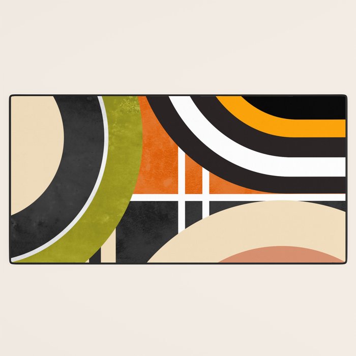 Bauhaus Mid Century Geometric Art  41 Desk Mat Gallery Image 3