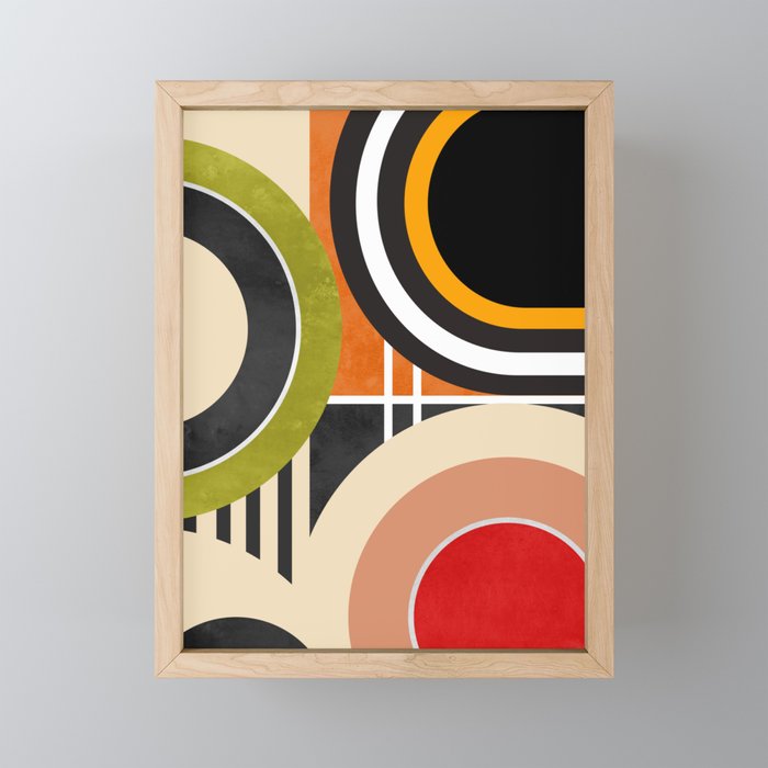 Bauhaus Mid Century Geometric Art  41 Mini Art Print Gallery Image 1