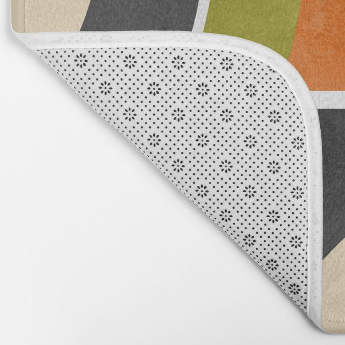 Bauhaus Mid Century Geometric Art  41 Bath Mat Gallery Image 2