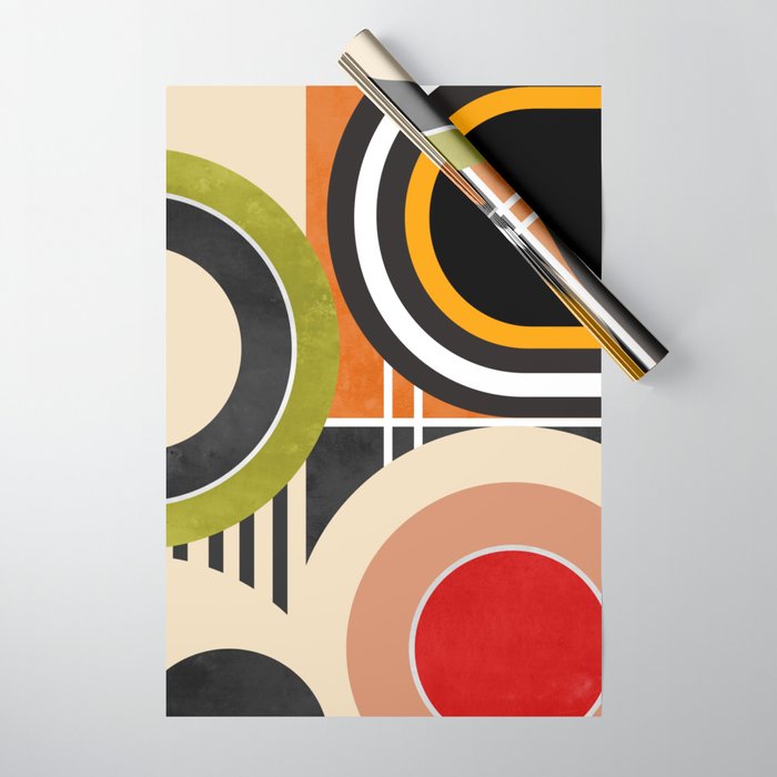 Bauhaus Mid Century Geometric Art  41 Wrapping Paper Gallery Image 1