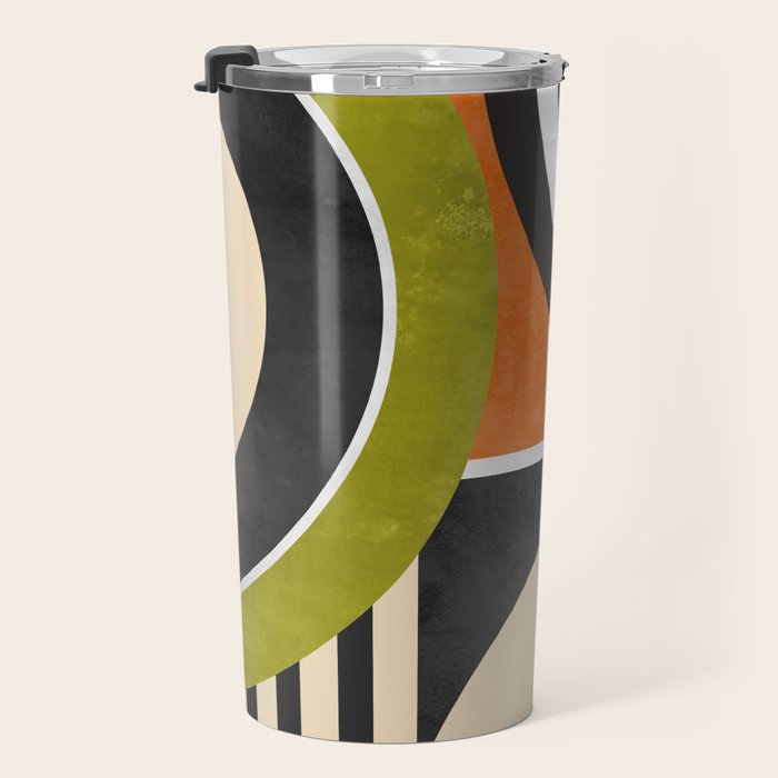Bauhaus Mid Century Geometric Art  41 Travel Mug Gallery Image 3