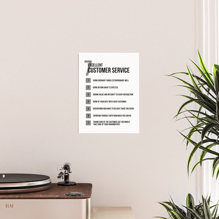 7 Excellent Customer Service, Customer Service Quotes, Quote To Print Poster Gallery Image 2