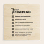 7 Excellent Customer Service, Customer Service Quotes, Quote To Print Wood Wall Art Gallery Image 1