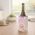 Ditsy Kitsch Ribbons and bows 1. Pastel Rainbow colours on Peach Wine Chiller Gallery Image 4