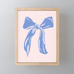 Light blue femenine bow Mini Art Print Gallery Image 1