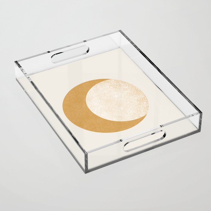 Moon Crescent - Gold Acrylic Tray Gallery Image 1