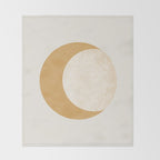 Moon Crescent - Gold Throw Blanket Gallery Image 2