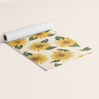 Summer Sunflower Pattern Yoga Mat Gallery Image 2