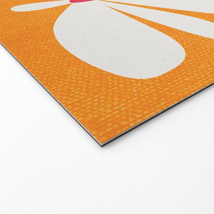 Bloom: Tangerine Matisse Color Series 03 Welcome Mat Gallery Image 2