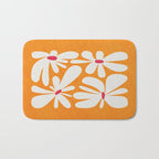 Bloom: Tangerine Matisse Color Series 03 Bath Mat Gallery Image 1