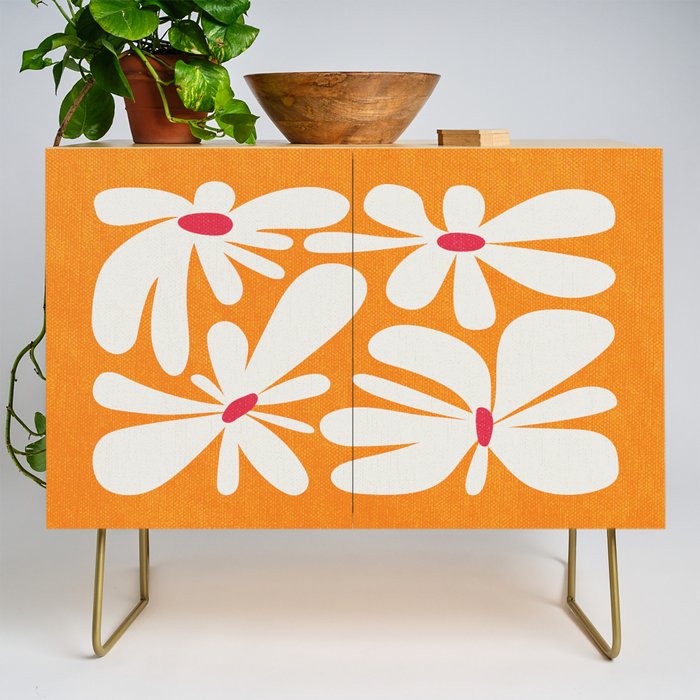 Bloom: Tangerine Matisse Color Series 03 Credenza Gallery Image 1