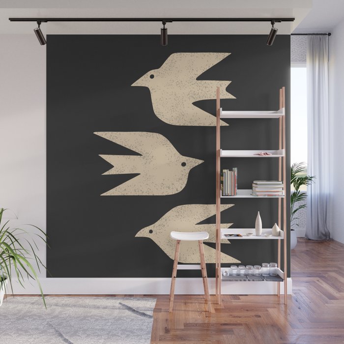 Doves In Flight Wall Mural Gallery Image 1
