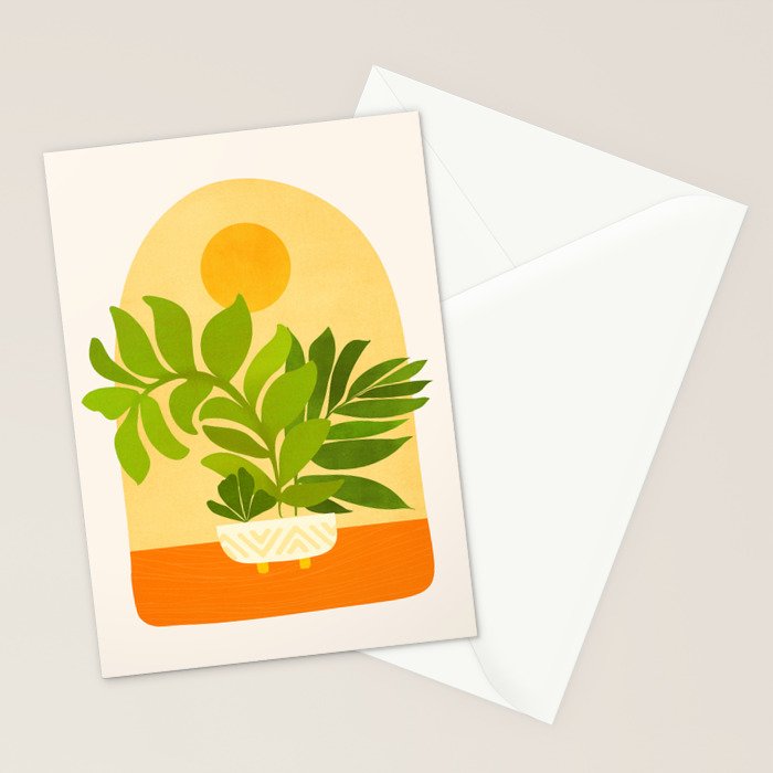 Sunday Sunset Window Garden Series Stationery Card Gallery Image 2