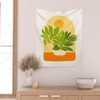 Sunday Sunset Window Garden Series Wall Tapestry Gallery Image 2