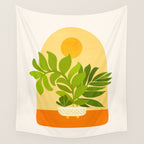 Sunday Sunset Window Garden Series Wall Tapestry Gallery Image 4