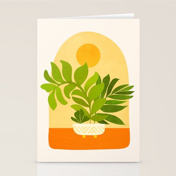 Sunday Sunset Window Garden Series Stationery Card Gallery Image 2
