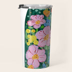 Vibrant Floral Terrarium Illustration Travel Mug Gallery Image 3