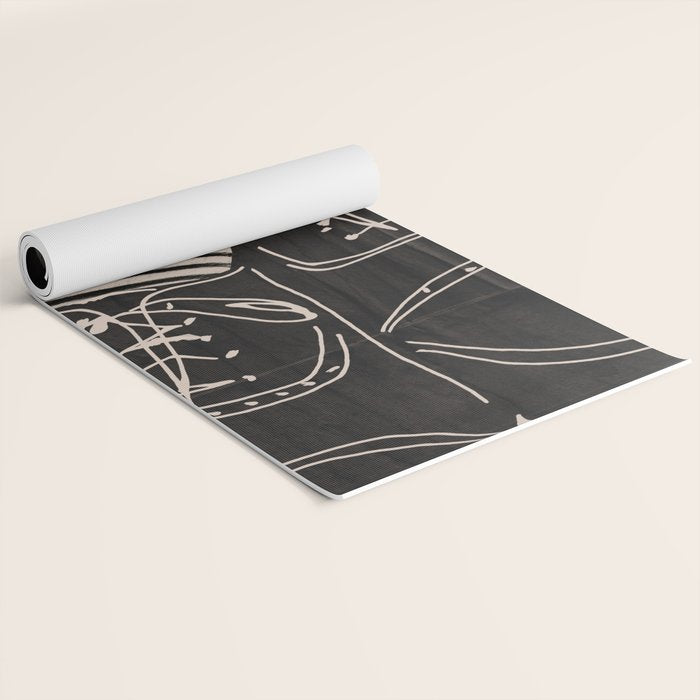 Good Mood  Line Art Yoga Mat Gallery Image 2