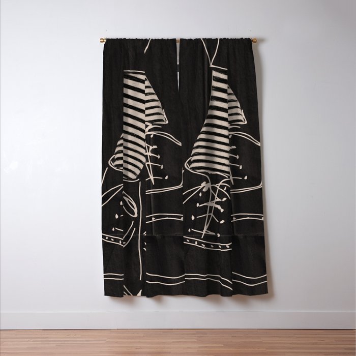 Good Mood  Line Art Window Curtain Gallery Image 3