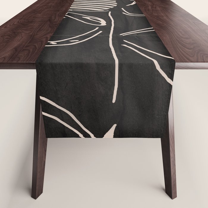 Good Mood  Line Art Table Runner Gallery Image 1