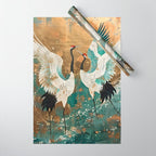 Japara Cranes in Twilight Wrapping Paper Gallery Image 1