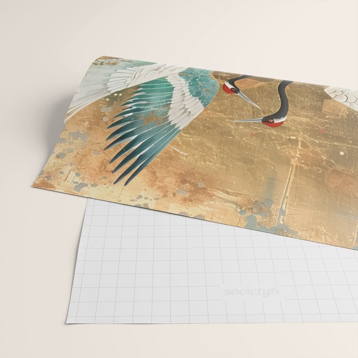 Japara Cranes in Twilight Wrapping Paper Gallery Image 2