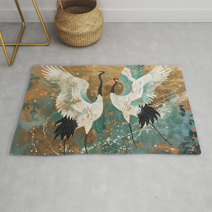 Japara Cranes in Twilight Rug Gallery Image 1