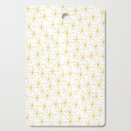 Stella - Atomic Age Midcentury Modern Minimalist Pattern in Light Mustard Yellow and White Cutting Board Gallery Image 1